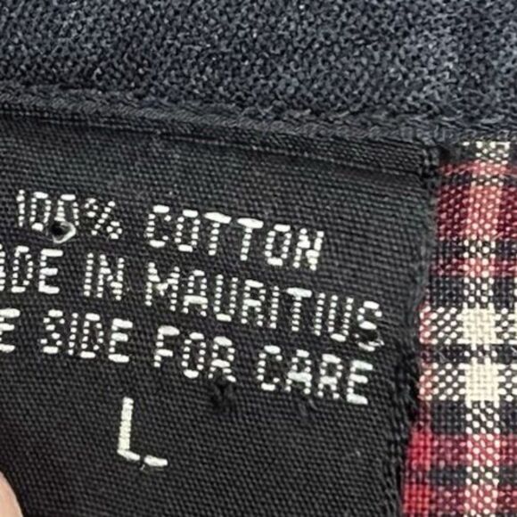 Eddie Bauer Red Plaid Button Down Long Sleeve Mens Shirt Size L - Picture 10 of 12